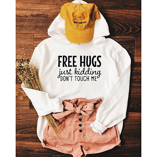 Women's Hoodie Pullover Graphic Text Letter Daily Weekend Basic Casual Hoodies Sweatshirts Cotton Slim Yellow Blushing Pink White
Women's Hoodie Pullover Graphic Text Letter Daily Weekend Basic Casual Hoodies Sweatshirts Cotton Slim Yellow Blushing Pink White