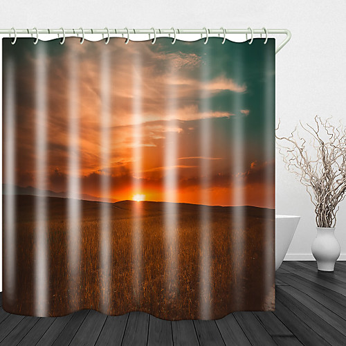 Sunset Field Digital Printing Shower Curtains Hooks Modern Polyester New Design
Sunset Field Digital Printing Shower Curtains Hooks Modern Polyester New Design