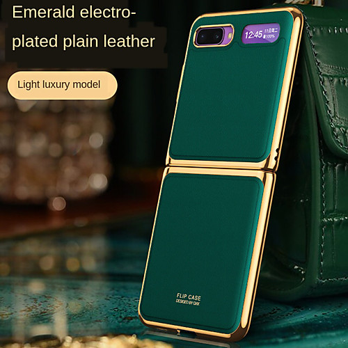 Case For Samsung Galaxy Galaxy Z Flip Shockproof / Plating / Ultra-thin Back Cover Lines / Waves / Word / Phrase / Solid Colored Genuine Leather
Case For Samsung Galaxy Galaxy Z Flip Shockproof / Plating / Ultra-thin Back Cover Lines / Waves / Word / Phrase / Solid Colored Genuine Leather