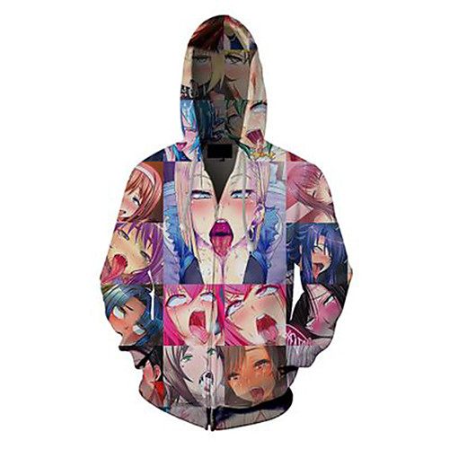 Inspired by Ahegao Ahegao Cosplay Costume Hoodie Terylene 3D Printing Hoodie For Women's / Men's
Inspired by Ahegao Ahegao Cosplay Costume Hoodie Terylene 3D Printing Hoodie For Women's / Men's