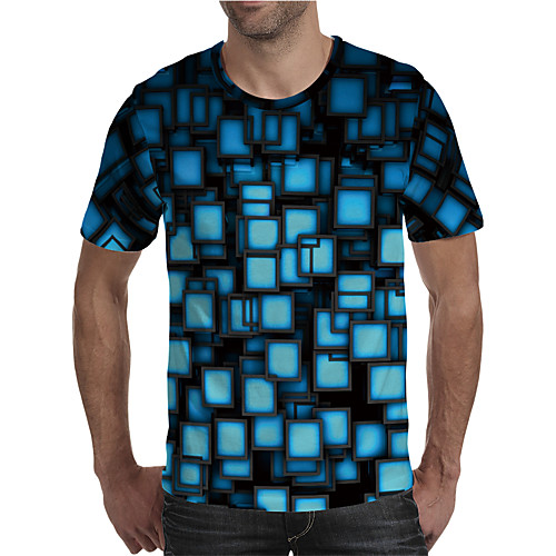Men's T shirt Shirt 3D Print Graphic Plus Size Print Short Sleeve Daily Tops Elegant Exaggerated Round Neck Blue
Men's T shirt Shirt 3D Print Graphic Plus Size Print Short Sleeve Daily Tops Elegant Exaggerated Round Neck Blue