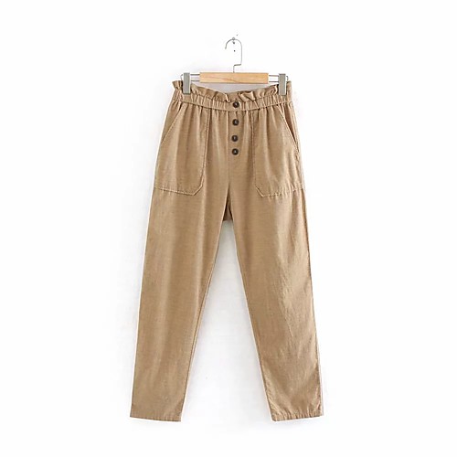 Women's Basic Streetwear Comfort Daily Going out Pants Chinos Pants Solid Colored Full Length Pocket Khaki
Women's Basic Streetwear Comfort Daily Going out Pants Chinos Pants Solid Colored Full Length Pocket Khaki