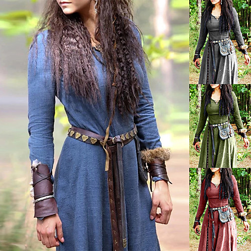 Lady Outlander Retro Vintage Medieval Dress Masquerade Prom Dress Women's Costume Red / Blue / Green Vintage Cosplay Party Halloween Sleeveless
Lady Outlander Retro Vintage Medieval Dress Masquerade Prom Dress Women's Costume Red / Blue / Green Vintage Cosplay Party Halloween Sleeveless