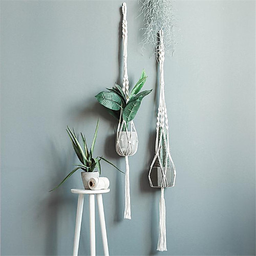1 pcs Hand Woven Macrame Tapestry Plant Hanger Holder Bohemian Boho Wall Hanging Ornament Art Decor Home Bedroom Living Room Decoration Nordic Handmade Tassel Cotton
1 pcs Hand Woven Macrame Tapestry Plant Hanger Holder Bohemian Boho Wall Hanging Ornament Art Decor Home Bedroom Living Room Decoration Nordic Handmade Tassel Cotton