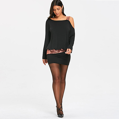 Women's Sheath Dress Short Mini Dress Purple Wine Black Long Sleeve Print Backless Sequins Patchwork Fall One Shoulder Formal Slim 2021 S M L XL XXL
Women's Sheath Dress Short Mini Dress Purple Wine Black Long Sleeve Print Backless Sequins Patchwork Fall One Shoulder Formal Slim 2021 S M L XL XXL
