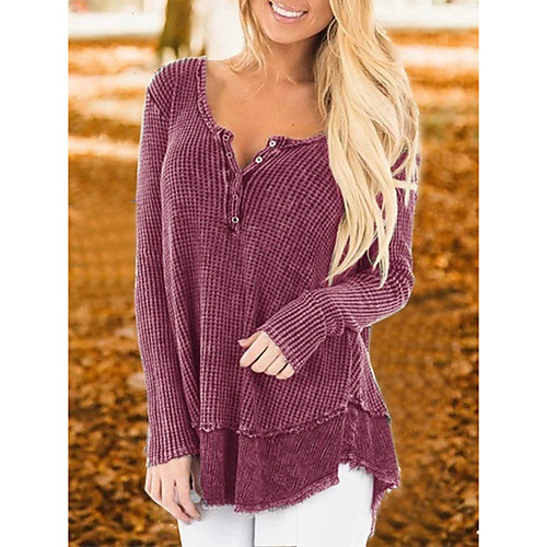 Women's Knitted Solid Color Cardigan Long Sleeve Sweater Cardigans Crew Neck Fall Winter Purple Wine Khaki
Women's Knitted Solid Color Cardigan Long Sleeve Sweater Cardigans Crew Neck Fall Winter Purple Wine Khaki