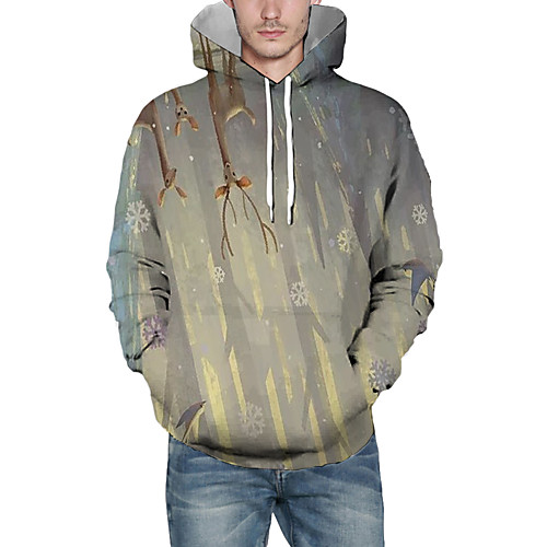 Men's Pullover Hoodie Sweatshirt Graphic 3D Reindeer Hooded Christmas Daily 3D Print Christmas Hoodies Sweatshirts Long Sleeve Khaki
Men's Pullover Hoodie Sweatshirt Graphic 3D Reindeer Hooded Christmas Daily 3D Print Christmas Hoodies Sweatshirts Long Sleeve Khaki