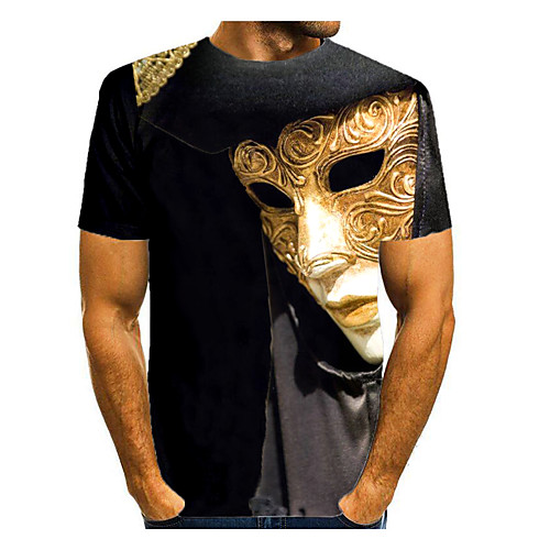Men's T shirt Shirt 3D Print Graphic 3D Portrait Print Short Sleeve Daily Tops Round Neck Black / Gray
Men's T shirt Shirt 3D Print Graphic 3D Portrait Print Short Sleeve Daily Tops Round Neck Black / Gray