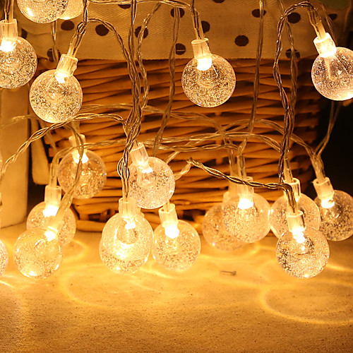 LED Bubble Ball Shape Battery Box Lighting Warm White Chain Christmas Party Festival Indoor Outdoor Decorative Lights
LED Bubble Ball Shape Battery Box Lighting Warm White Chain Christmas Party Festival Indoor Outdoor Decorative Lights