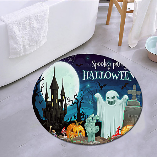 Halloween Round Mat Carpet Door Mat Bedroom Living Room Carpet Study Room Carpet Kitchen Bathroom Anti-slip Mat
Halloween Round Mat Carpet Door Mat Bedroom Living Room Carpet Study Room Carpet Kitchen Bathroom Anti-slip Mat