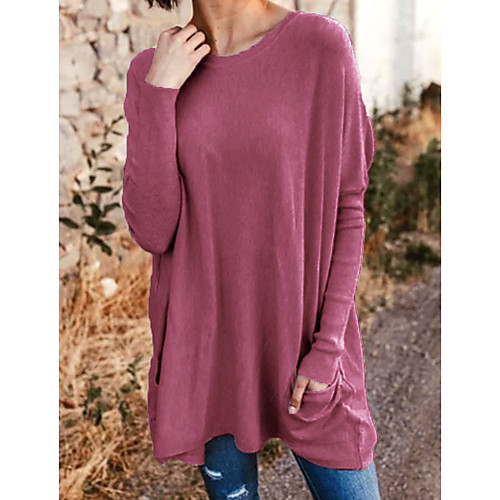 Women's Blouse Shirt Tie Dye Long Sleeve Patchwork Round Neck Basic Elegant Tops Black Blue Red
Women's Blouse Shirt Tie Dye Long Sleeve Patchwork Round Neck Basic Elegant Tops Black Blue Red