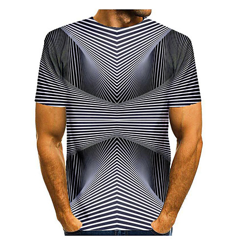 Men's T shirt 3D Print Graphic Abstract 3D Print Short Sleeve Daily Tops Black / White
Men's T shirt 3D Print Graphic Abstract 3D Print Short Sleeve Daily Tops Black / White