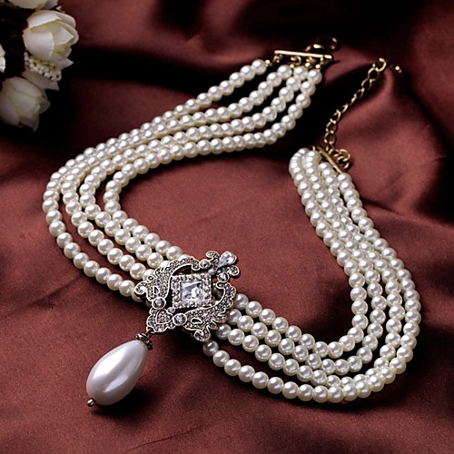 Women's Pearl Necklace Classic Imitation Pearl White 408 cm Necklace Jewelry 1pc For Formal Festival
Women's Pearl Necklace Classic Imitation Pearl White 408 cm Necklace Jewelry 1pc For Formal Festival
