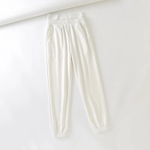 Women's Basic Streetwear Comfort Daily Going out Jogger Pants Pants Solid Colored Full Length Pocket White Black
Women's Basic Streetwear Comfort Daily Going out Jogger Pants Pants Solid Colored Full Length Pocket White Black