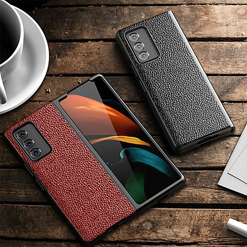 Phone Case For Samsung Galaxy Back Cover Leather Galaxy Z Fold 2 Shockproof Ultra-thin Lines / Waves Solid Color Genuine Leather
Phone Case For Samsung Galaxy Back Cover Leather Galaxy Z Fold 2 Shockproof Ultra-thin Lines / Waves Solid Color Genuine Leather