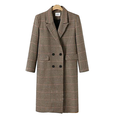 Women's Coat Daily Fall & Winter Long Coat Regular Fit Active Jacket Long Sleeve Plaid Gray Khaki
Women's Coat Daily Fall & Winter Long Coat Regular Fit Active Jacket Long Sleeve Plaid Gray Khaki