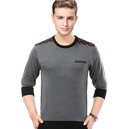 Men's Stylish Ethnic Style Knitted Braided Solid Color Color Block Cardigan Pullover Sweater Acrylic Fibers Long Sleeve Sweater Cardigans Crew Neck Fall Winter Red Navy Blue Gray
Men's Stylish Ethnic Style Knitted Braided Solid Color Color Block Cardigan Pullover Sweater Acrylic Fibers Long Sleeve Sweater Cardigans Crew Neck Fall Winter Red Navy Blue Gray