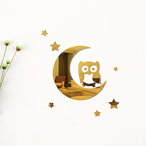 Cartoons Owl / Star Moon Shapes Wall Stickers Mirror Wall Stickers Decorative Wall Stickers, Acrylic Home Decoration Wall Decal Wall Decoration 1pc 4045cm
Cartoons Owl / Star Moon Shapes Wall Stickers Mirror Wall Stickers Decorative Wall Stickers, Acrylic Home Decoration Wall Decal Wall Decoration 1pc 4045cm