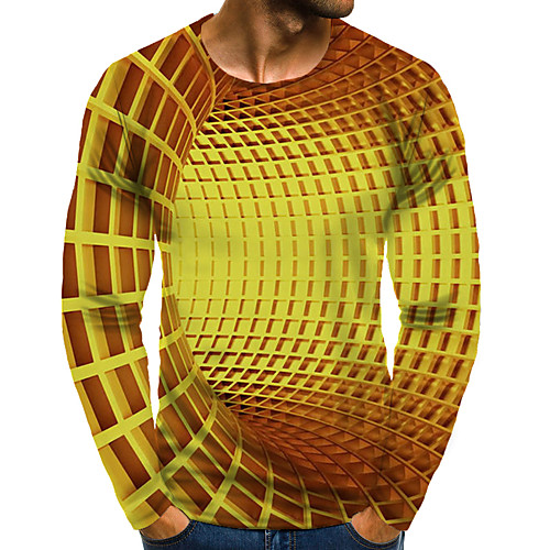 Men's T shirt Shirt 3D Print Graphic 3D Plus Size Print Long Sleeve Daily Tops Elegant Exaggerated Round Neck Gold
Men's T shirt Shirt 3D Print Graphic 3D Plus Size Print Long Sleeve Daily Tops Elegant Exaggerated Round Neck Gold