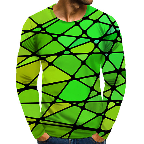 Men's T shirt Shirt 3D Print Graphic 3D Plus Size Print Long Sleeve Daily Tops Elegant Exaggerated Round Neck Green
Men's T shirt Shirt 3D Print Graphic 3D Plus Size Print Long Sleeve Daily Tops Elegant Exaggerated Round Neck Green