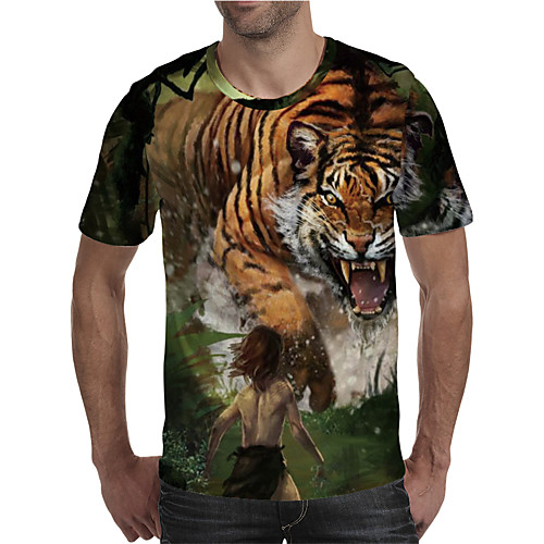 Men's T shirt 3D Print Graphic Animal Plus Size Print Short Sleeve Daily Tops Elegant Exaggerated Yellow
Men's T shirt 3D Print Graphic Animal Plus Size Print Short Sleeve Daily Tops Elegant Exaggerated Yellow