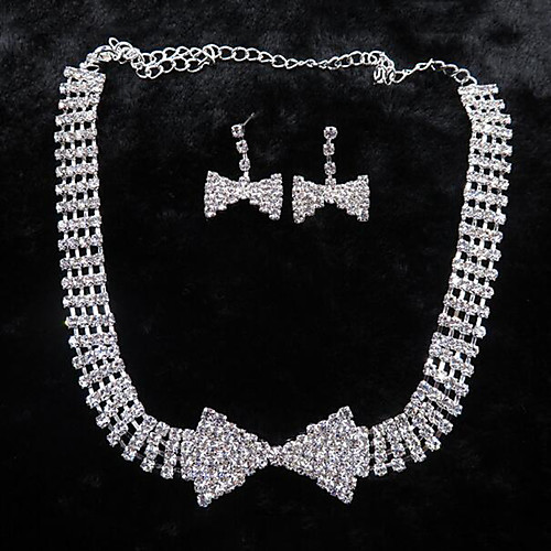 Women's Jewelry Set Bridal Jewelry Sets Cut Out Bowknot Fashion Silver Plated Earrings Jewelry Silver For Christmas Wedding Halloween Party Evening Gift 1 set
Women's Jewelry Set Bridal Jewelry Sets Cut Out Bowknot Fashion Silver Plated Earrings Jewelry Silver For Christmas Wedding Halloween Party Evening Gift 1 set