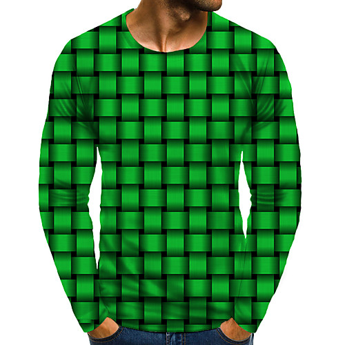 Men's T shirt 3D Print Graphic 3D Plus Size Print Long Sleeve Daily Tops Elegant Exaggerated Green
Men's T shirt 3D Print Graphic 3D Plus Size Print Long Sleeve Daily Tops Elegant Exaggerated Green