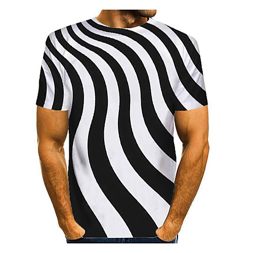 Men's T shirt 3D Print Graphic Abstract 3D Print Short Sleeve Daily Tops Black / White
Men's T shirt 3D Print Graphic Abstract 3D Print Short Sleeve Daily Tops Black / White