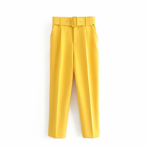 Women's Basic Streetwear Comfort Daily Going out Dress Pants Pants Pants Solid Colored Full Length Pocket Black Purple Yellow Blushing Pink Fuchsia
Women's Basic Streetwear Comfort Daily Going out Dress Pants Pants Pants Solid Colored Full Length Pocket Black Purple Yellow Blushing Pink Fuchsia