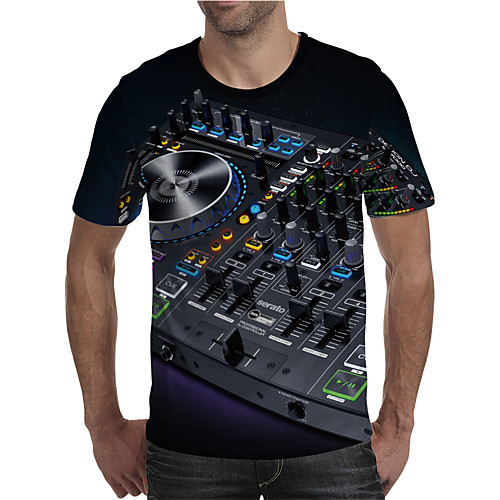 Men's T shirt Shirt 3D Print Graphic Machine Plus Size Print Short Sleeve Daily Tops Elegant Exaggerated Round Neck Black
Men's T shirt Shirt 3D Print Graphic Machine Plus Size Print Short Sleeve Daily Tops Elegant Exaggerated Round Neck Black