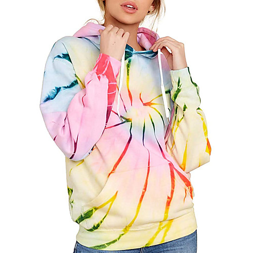 Women's Pullover Hoodie Sweatshirt Tie Dye Daily Basic Hoodies Sweatshirts Flowers Yellow Blushing Pink
Women's Pullover Hoodie Sweatshirt Tie Dye Daily Basic Hoodies Sweatshirts Flowers Yellow Blushing Pink
