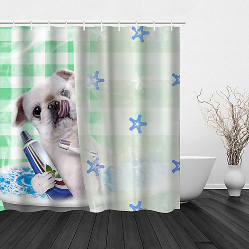 Bathroom Shower Curtain And Hook Rainbow Classic Polyester Cute Style Brushing Dog
Bathroom Shower Curtain And Hook Rainbow Classic Polyester Cute Style Brushing Dog