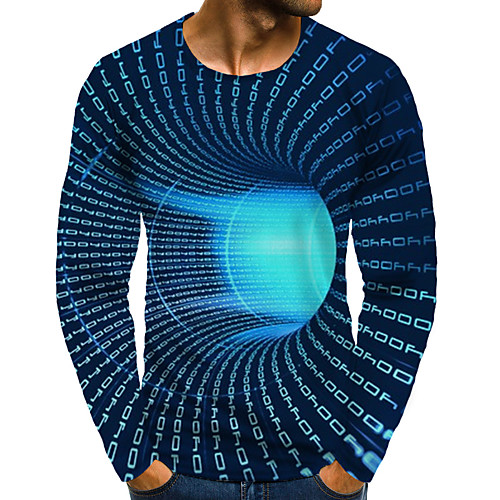 Men's T shirt 3D Print Graphic 3D Plus Size Print Long Sleeve Daily Tops Elegant Exaggerated Blue
Men's T shirt 3D Print Graphic 3D Plus Size Print Long Sleeve Daily Tops Elegant Exaggerated Blue