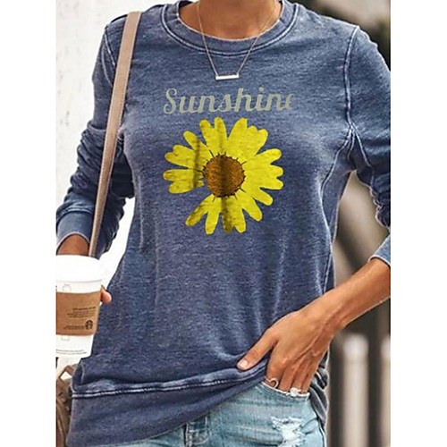 Women's Hoodie Sweatshirt Sunflower Daily Casual Hoodies Sweatshirts Cotton Blue
Women's Hoodie Sweatshirt Sunflower Daily Casual Hoodies Sweatshirts Cotton Blue