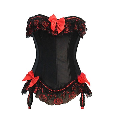 Corset Women's Normal Polyester Embroidery Embroidered Printing Shapewear Overbust Corset Lace Up Black S
Corset Women's Normal Polyester Embroidery Embroidered Printing Shapewear Overbust Corset Lace Up Black S
