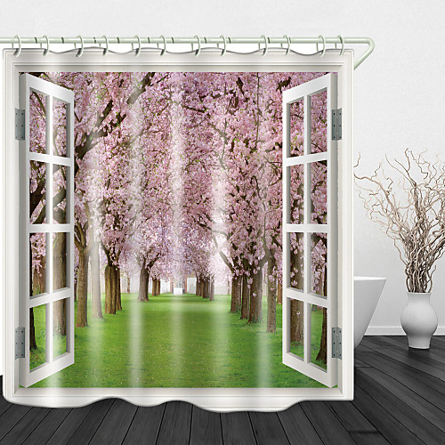Green Grass Peach Blossom Tree Digital Printing Shower Curtain Hooks Modern Polyester New Design 72 Inch
Green Grass Peach Blossom Tree Digital Printing Shower Curtain Hooks Modern Polyester New Design 72 Inch