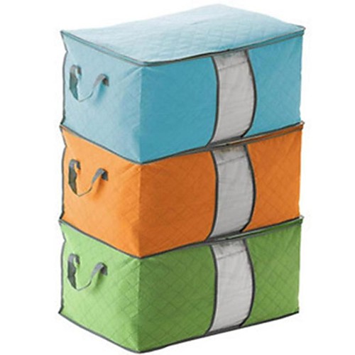 2pcs Durable Cloth Container Organizer Quilt Non Woven Underbed Pouch storage bag Box Bamboo Home Storage Bag Random Color
2pcs Durable Cloth Container Organizer Quilt Non Woven Underbed Pouch storage bag Box Bamboo Home Storage Bag Random Color