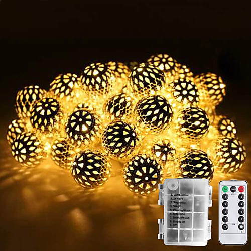 DIY Outdoor Christmas Lights Waterproof AA Battery Box String Lights Strand Metal Moroccan Lighting 30-50 LEDs Ornament LED Seasonal Rope Lights for Garden Wedding PartyIndoor Christmas
DIY Outdoor Christmas Lights Waterproof AA Battery Box String Lights Strand Metal Moroccan Lighting 30-50 LEDs Ornament LED Seasonal Rope Lights for Garden Wedding PartyIndoor Christmas