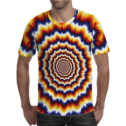 Men's T shirt 3D Print Graphic Plus Size Print Short Sleeve Daily Tops Elegant Exaggerated Rainbow
Men's T shirt 3D Print Graphic Plus Size Print Short Sleeve Daily Tops Elegant Exaggerated Rainbow