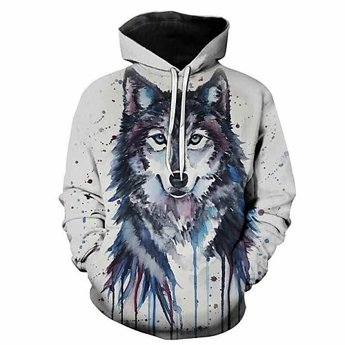 Inspired by Animal Wolf Cosplay Costume Hoodie Plush Fabric 3D Printing Hoodie For Women's / Men's
Inspired by Animal Wolf Cosplay Costume Hoodie Plush Fabric 3D Printing Hoodie For Women's / Men's