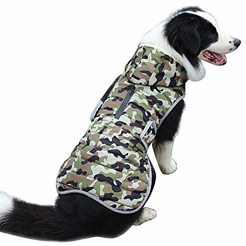fleece dog hoodie for large dogs warm puppy jacket for cold winter waterproof dog coats with hood,green camo xxl
fleece dog hoodie for large dogs warm puppy jacket for cold winter waterproof dog coats with hood,green camo xxl
