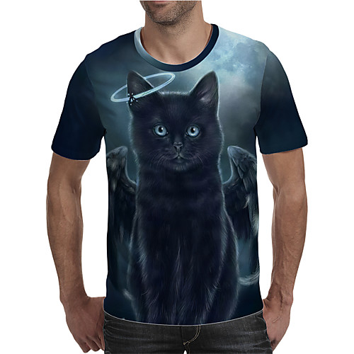 Men's T shirt 3D Print Graphic Animal Plus Size Print Short Sleeve Daily Tops Elegant Exaggerated Blue
Men's T shirt 3D Print Graphic Animal Plus Size Print Short Sleeve Daily Tops Elegant Exaggerated Blue