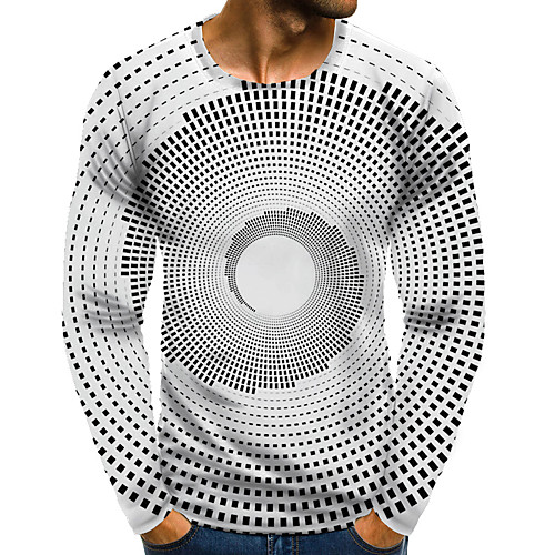 Men's T shirt Shirt 3D Print Graphic 3D Plus Size Print Long Sleeve Daily Tops Elegant Exaggerated Round Neck White
Men's T shirt Shirt 3D Print Graphic 3D Plus Size Print Long Sleeve Daily Tops Elegant Exaggerated Round Neck White