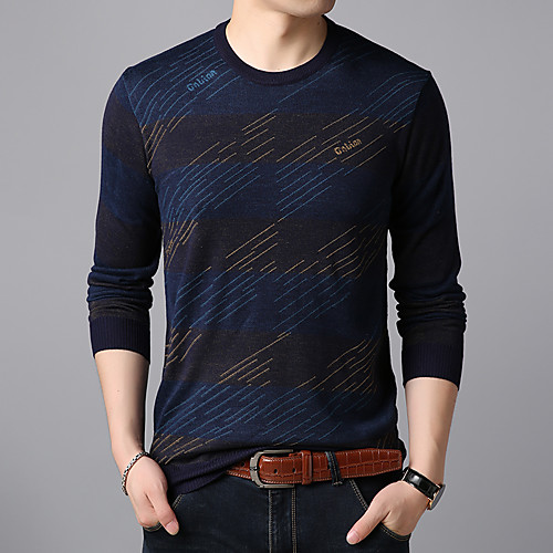 Men's Stylish Wedding Knitted Braided Striped Color Block Cardigan Pullover Sweater Acrylic Fibers Long Sleeve Sweater Cardigans Crew Neck Fall Winter Blue Red
Men's Stylish Wedding Knitted Braided Striped Color Block Cardigan Pullover Sweater Acrylic Fibers Long Sleeve Sweater Cardigans Crew Neck Fall Winter Blue Red