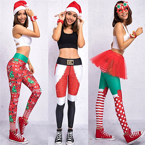 Women's High Waist Yoga Pants Leggings Tiktok Tummy Control Butt Lift Breathable Christmas Red / White Black / Red WhiteRed Fitness Gym Workout Running Sports Activewear High Elasticity Skinny
Women's High Waist Yoga Pants Leggings Tiktok Tummy Control Butt Lift Breathable Christmas Red / White Black / Red WhiteRed Fitness Gym Workout Running Sports Activewear High Elasticity Skinny