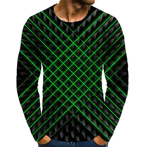 Men's T shirt Shirt 3D Print Graphic 3D Plus Size Print Long Sleeve Daily Tops Elegant Exaggerated Round Neck Green
Men's T shirt Shirt 3D Print Graphic 3D Plus Size Print Long Sleeve Daily Tops Elegant Exaggerated Round Neck Green