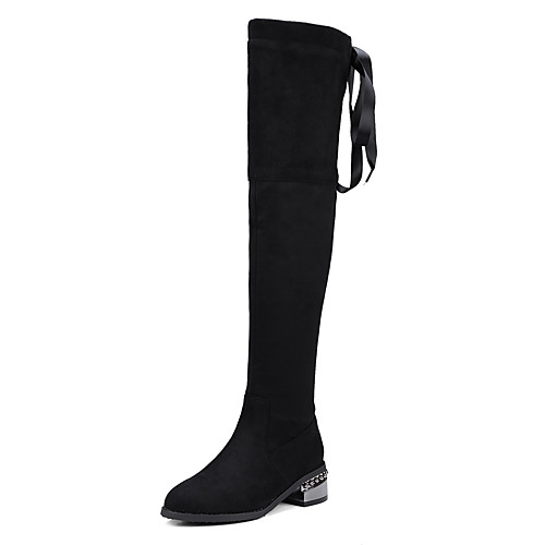 Women's Boots Wedge Heel Round Toe Over The Knee Boots Thigh High Boots Classic Daily Nubuck Solid Colored Black
Women's Boots Wedge Heel Round Toe Over The Knee Boots Thigh High Boots Classic Daily Nubuck Solid Colored Black