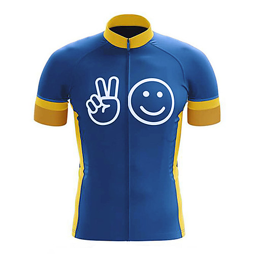 21Grams Men's Short Sleeve Cycling Jersey Summer Polyester BlueYellow Solid Color Funny Bike Jersey Top Mountain Bike MTB Road Bike Cycling UV Resistant Quick Dry Breathable Sports Clothing Apparel
21Grams Men's Short Sleeve Cycling Jersey Summer Polyester BlueYellow Solid Color Funny Bike Jersey Top Mountain Bike MTB Road Bike Cycling UV Resistant Quick Dry Breathable Sports Clothing Apparel