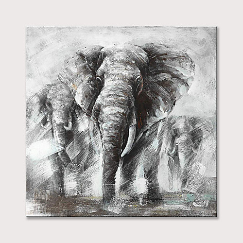 Oil Painting Hand Painted Square Abstract Animals Modern Rolled Canvas (No Frame)
Oil Painting Hand Painted Square Abstract Animals Modern Rolled Canvas (No Frame)