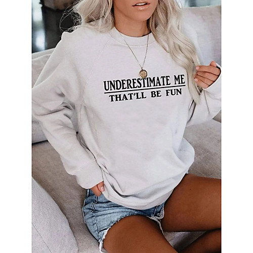 Women's Hoodie Sweatshirt Slogan Monograms Daily 3D Print Basic Hoodies Sweatshirts Loose Blue Gray White
Women's Hoodie Sweatshirt Slogan Monograms Daily 3D Print Basic Hoodies Sweatshirts Loose Blue Gray White